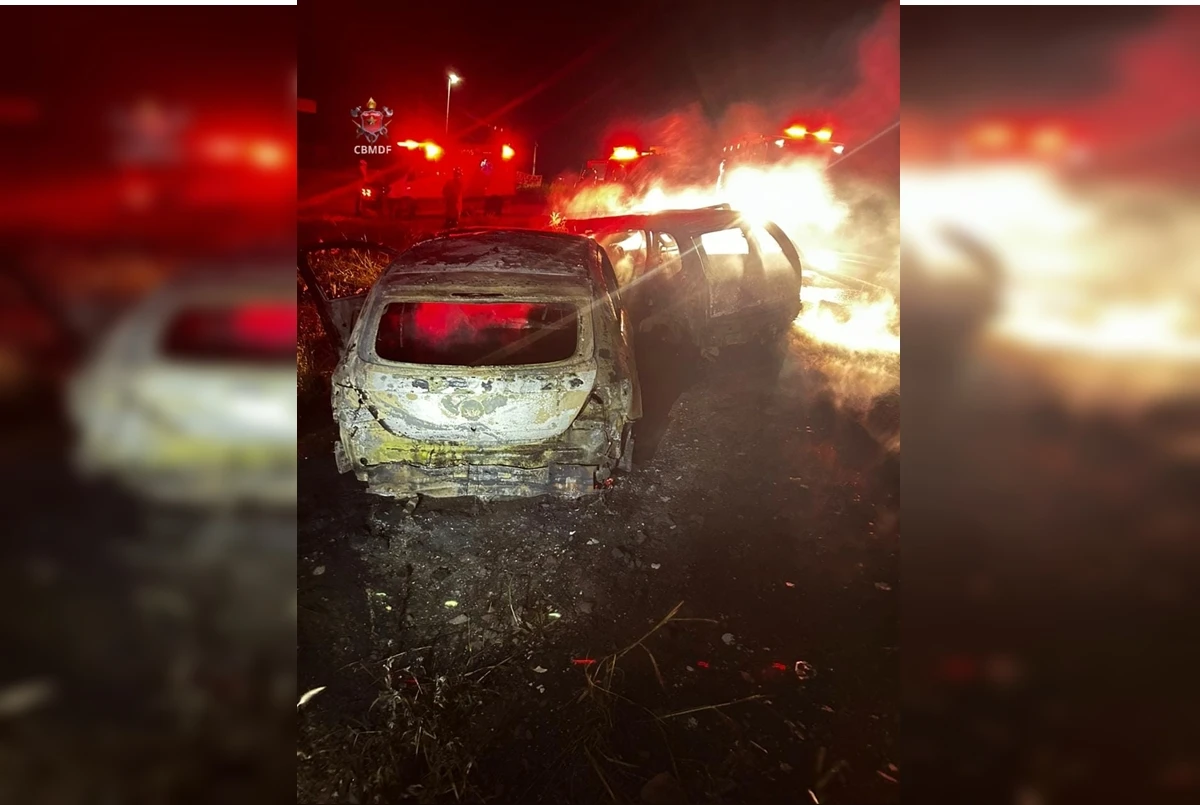Acidente na DF-180 causa incêndio e deixa dois mortos