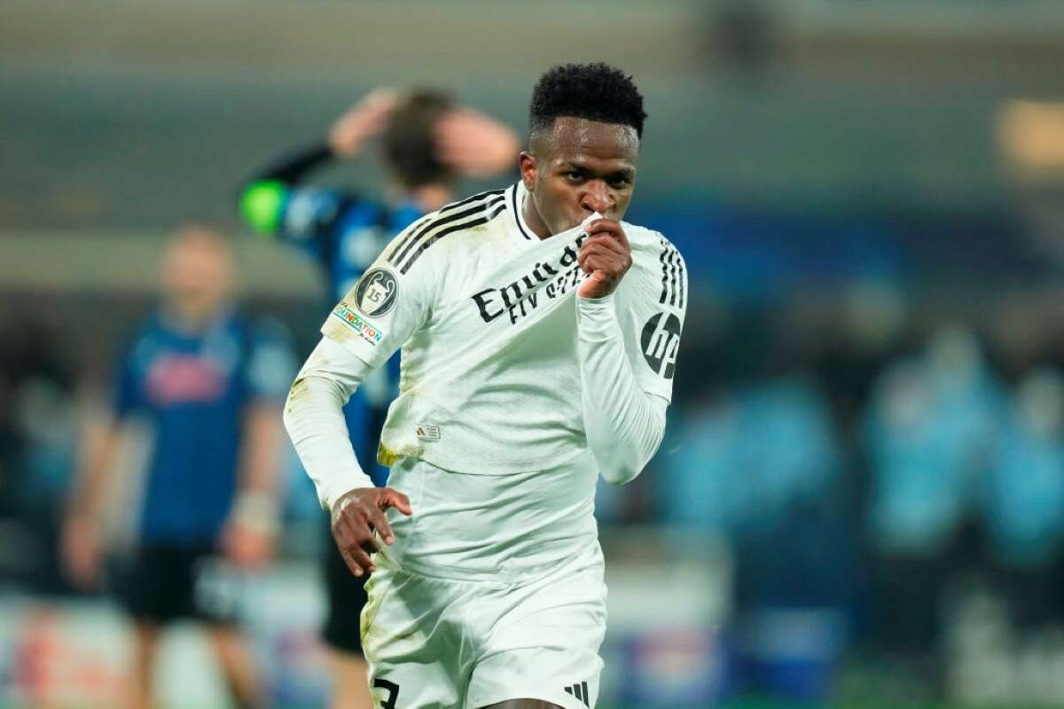 Vini Jr. marca e Real Madrid volta a vencer na Champions League