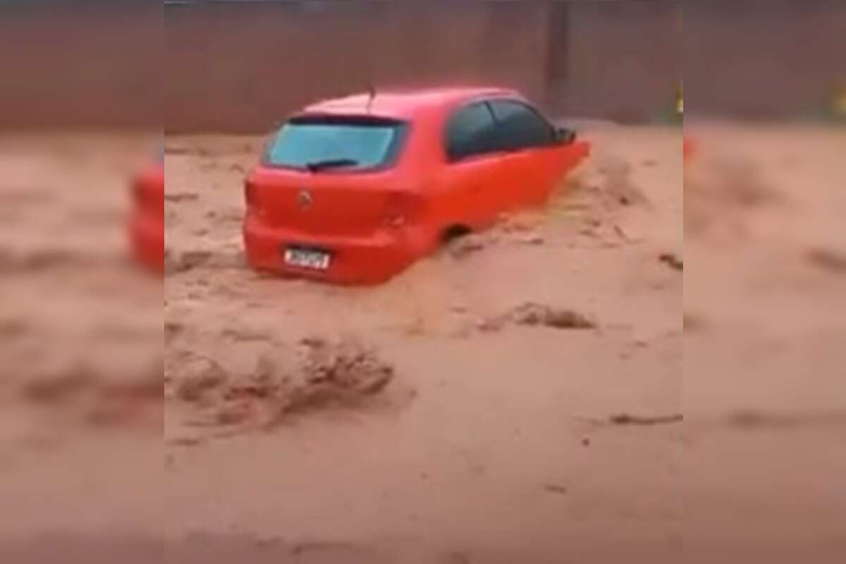 Temporal deste sábado causa estragos em região do DF. Veja imagens