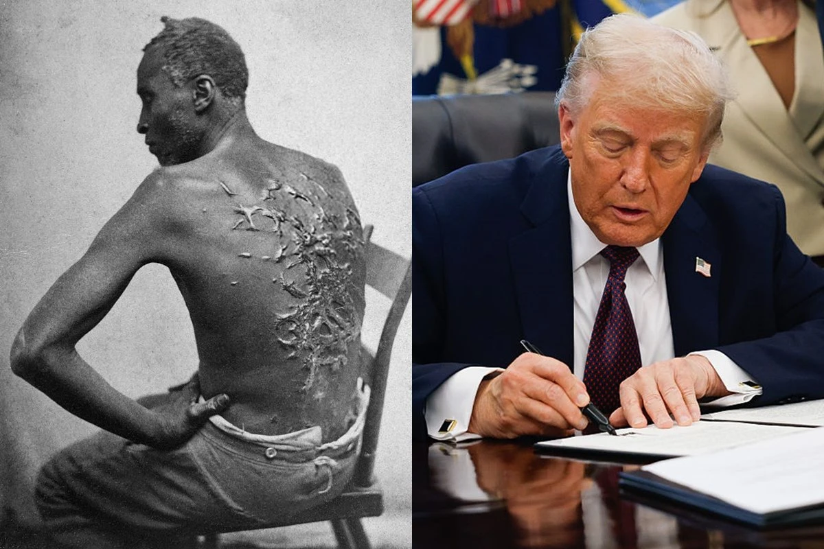 Foto de homem escravizado será retirada de exposições a mando de Trump