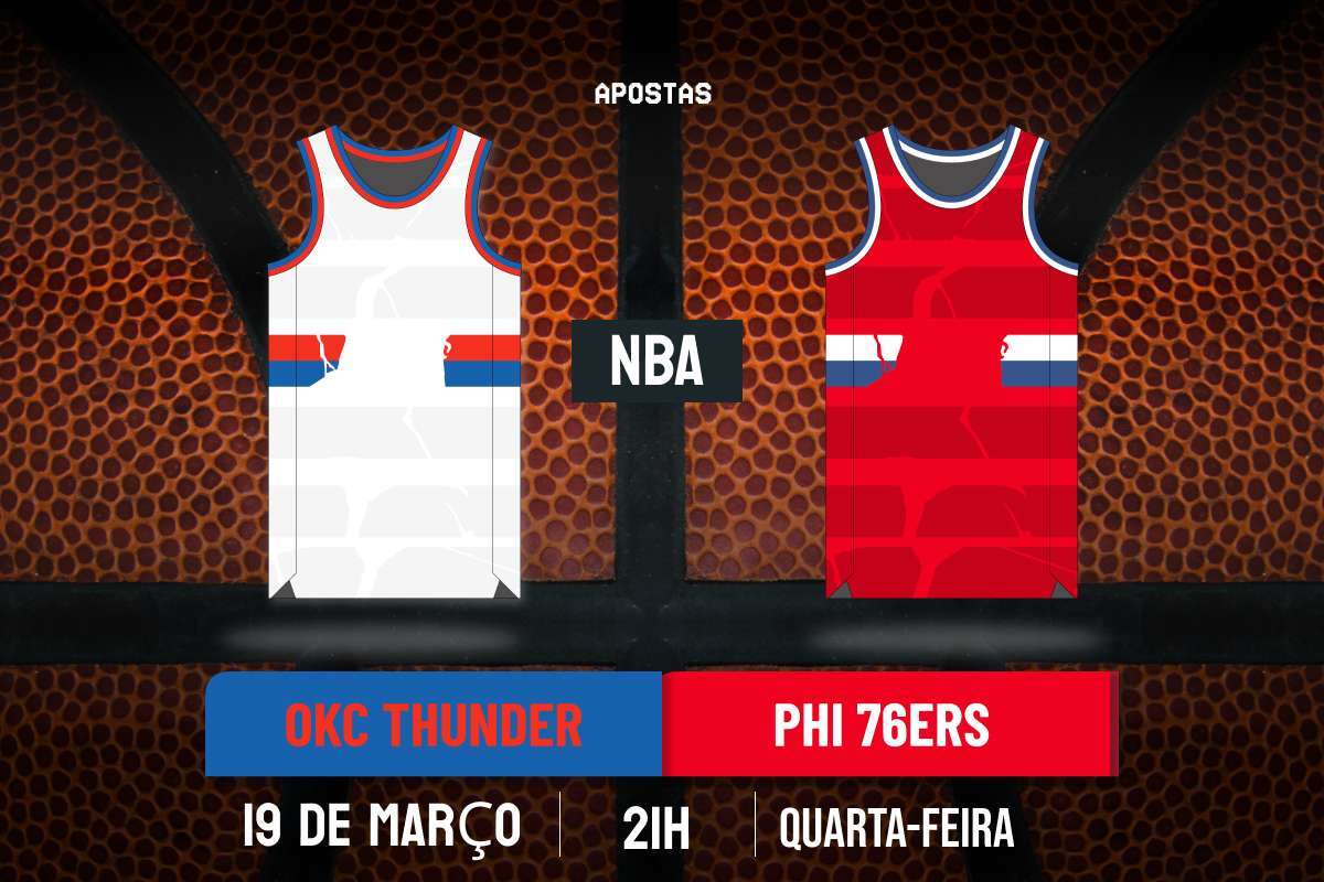 Palpite Oklahoma City Thunder x Philadelphia 76ers – NBA – 19/03/2025