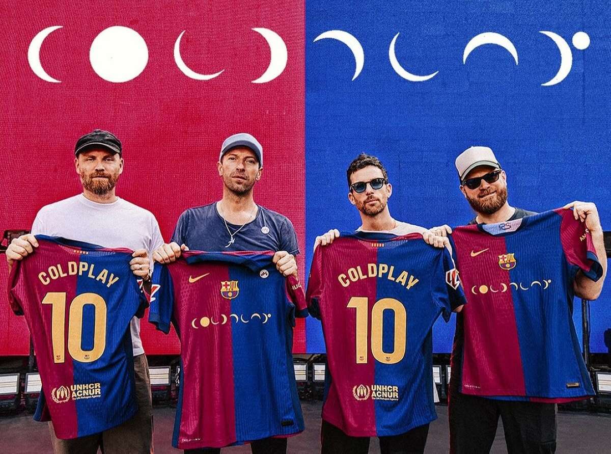 Barcelona jogará El Clásico com logo do Coldplay na camisa. Entenda