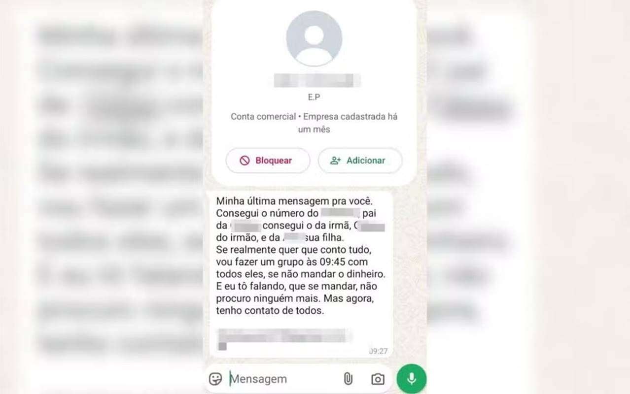 Após extorsão, jovem ameaçou expor traição de homem em grupo de zap