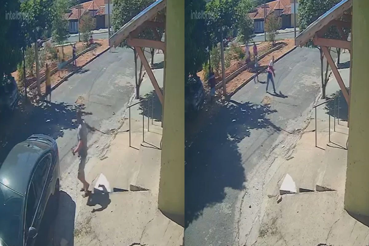 Família de ladrão morto por comerciante apedreja mercadinho. Veja