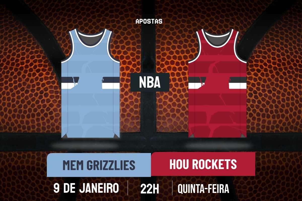 Palpite Memphis Grizzlies x Houston Rockets – NBA – 9/1/2025