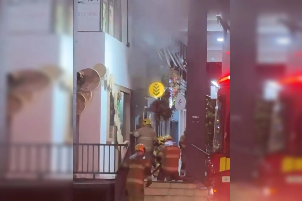 Vídeo: incêndio em loja assusta moradores da Asa Norte