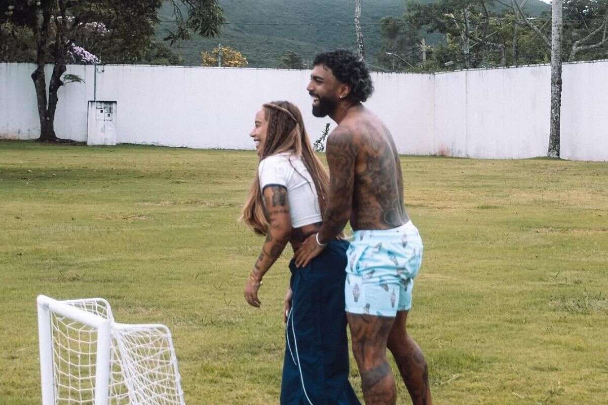 Gabigol abre álbum de fotos com Rafaella Santos após reatar namoro