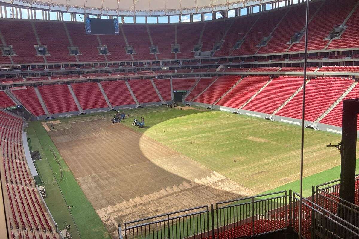 Arena BRB faz a maior troca de gramado dos últimos 10 anos para receber a Seleção