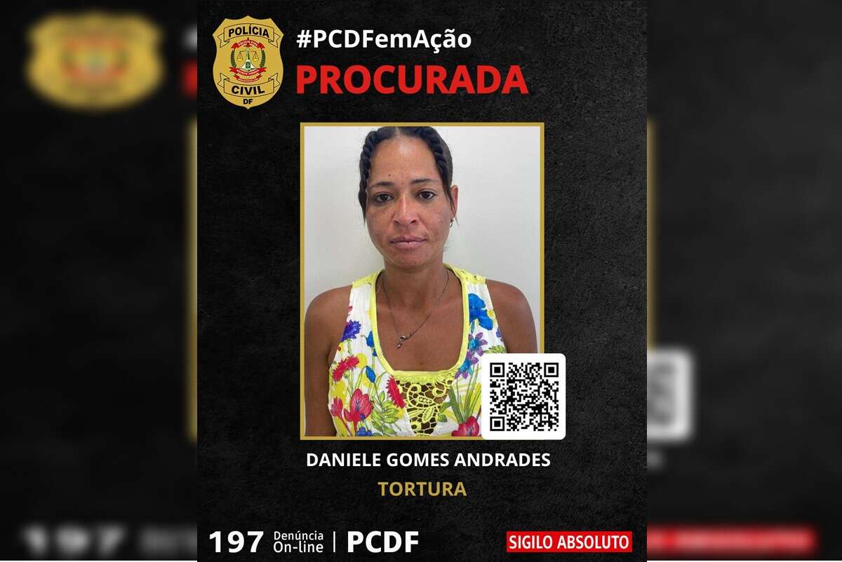 PCDF procura suspeita de torturar mulher com pauladas e choques