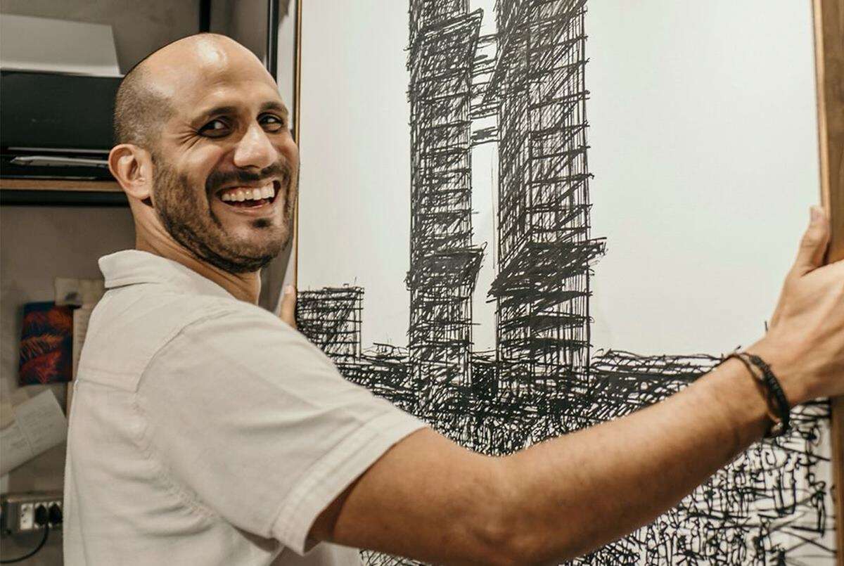 Mezanino da Torre de TV recebe exposição Riscos de Daniel Jacaré