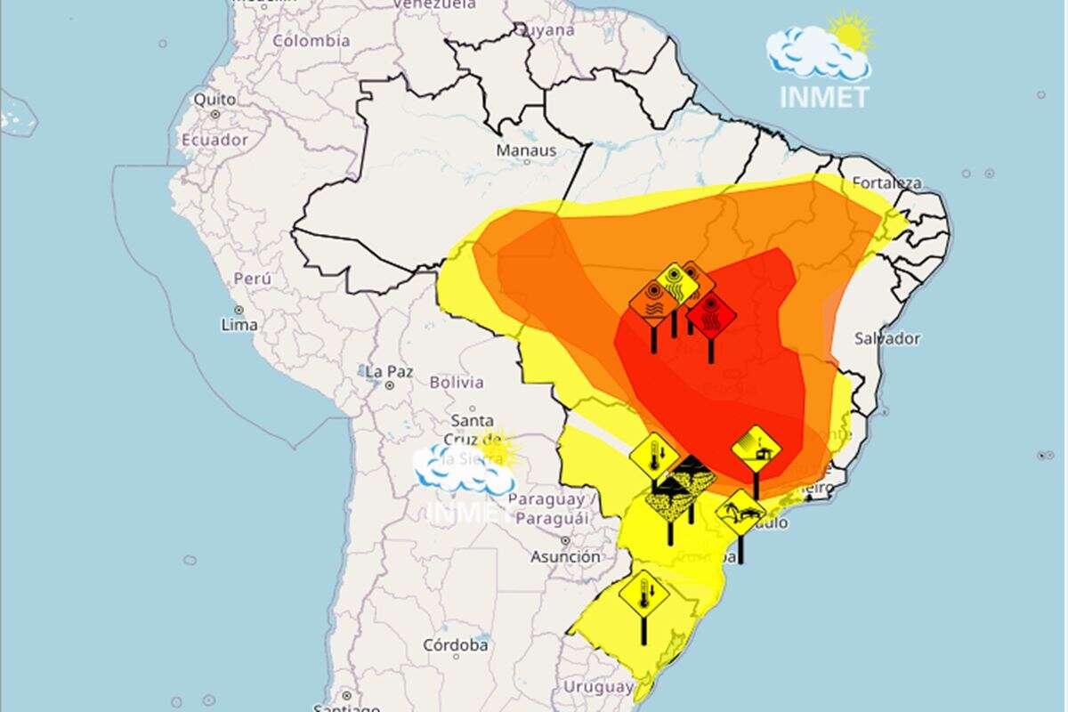 Perigo: Inmet faz alerta de baixa umidade para DF e 18 estados