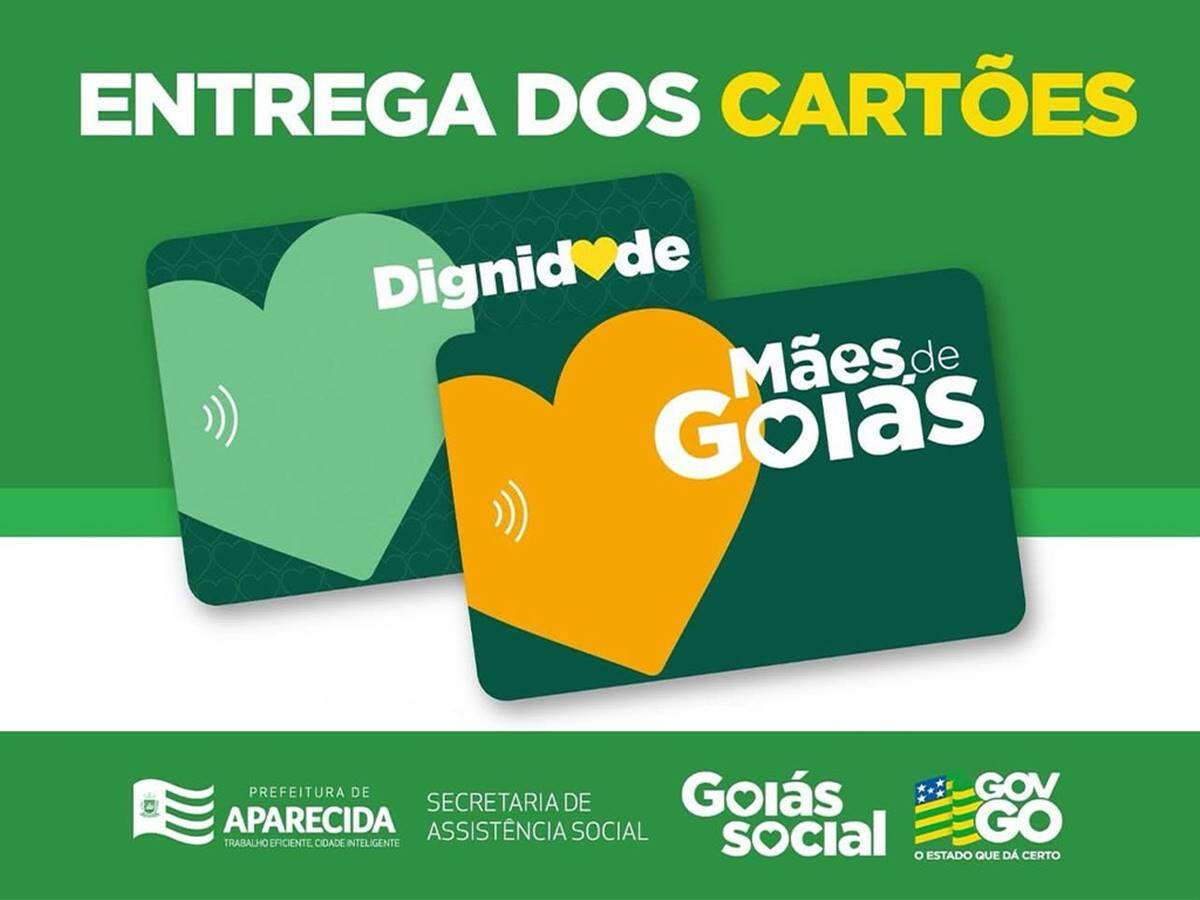 Aparecida (GO) entrega cartões dos programas Mães de Goiás e Dignidade