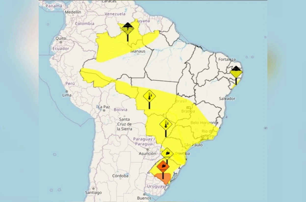 Nova frente fria traz geadas e chuvas pelo país; confira a previsão