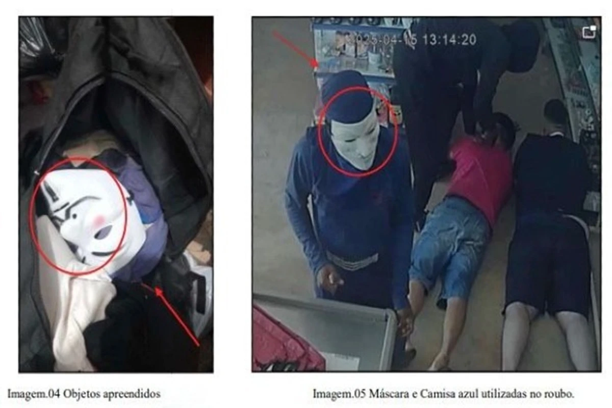Criminoso mascarado que aterrorizou loja é indiciado