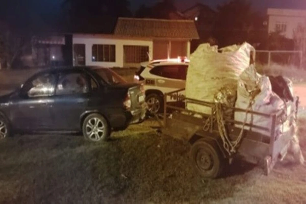 Samu persegue ladrões após furtarem 150 kg de latas de alumínio