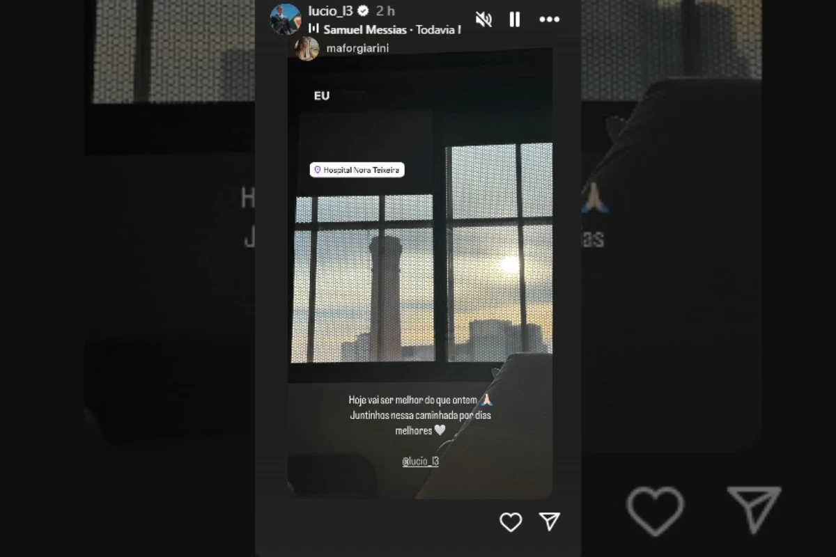 Lúcio volta a postar nas redes após acidente. Veja a publicação