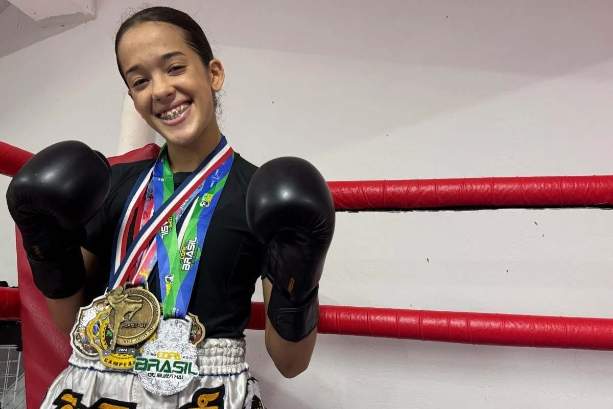 Aos 16 anos, atleta do DF é destaque em torneio de Muay Thai