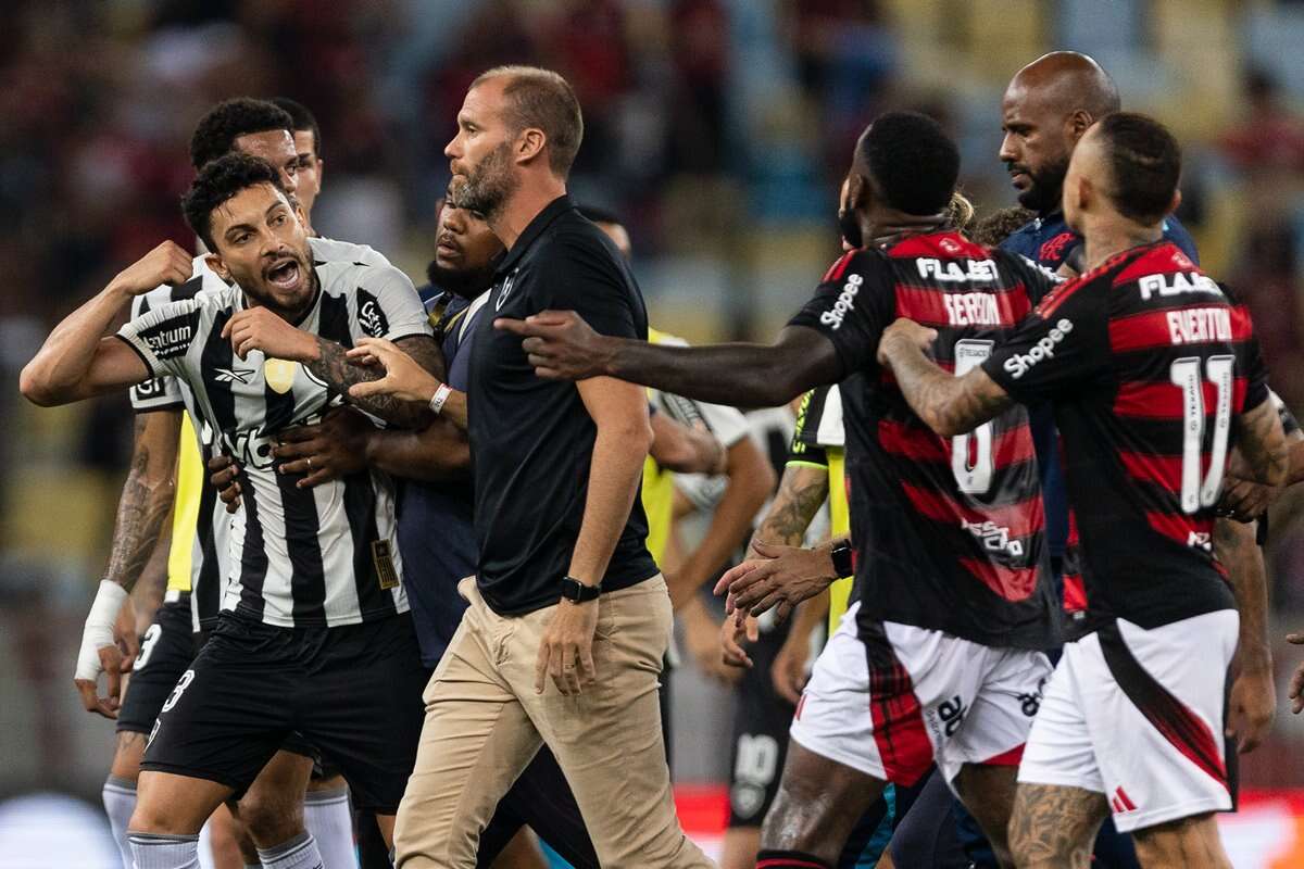 Árbitro relata soco e empurrões em Flamengo x Botafogo. Veja súmula