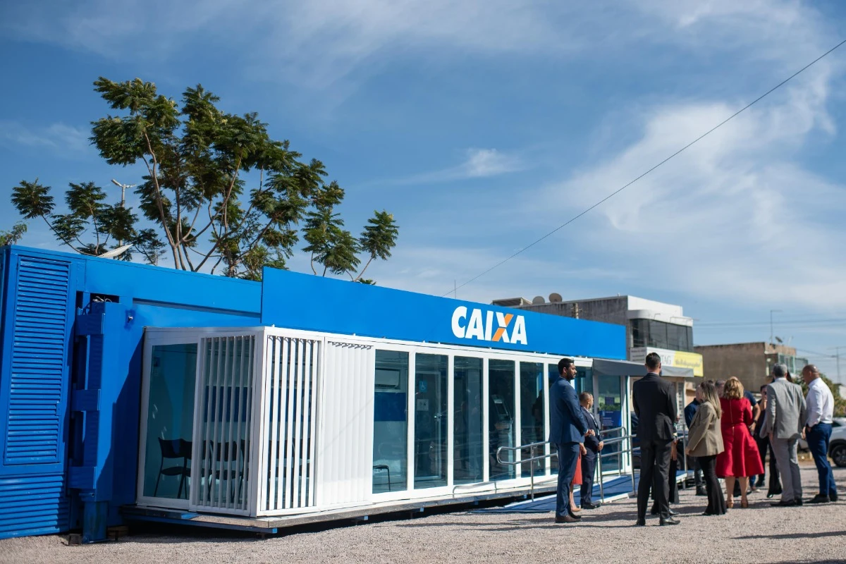 Caixa inaugura agência contêiner no Sol Nascente para 71 mil moradores
