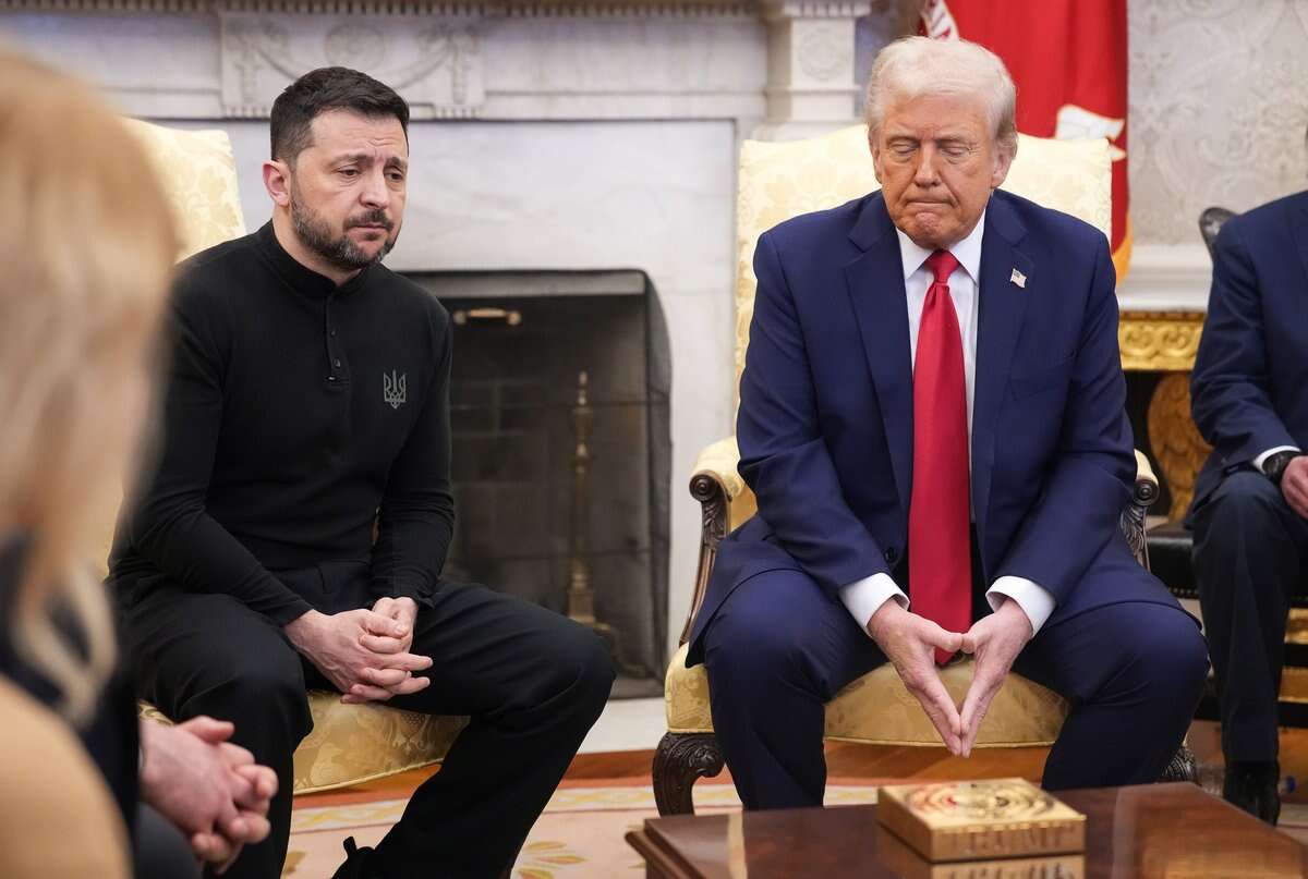 Trump e Zelensky batem boca no Salão Oval da Casabranca