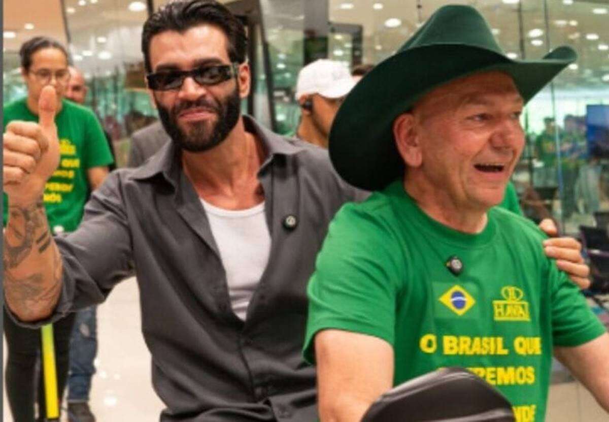 Presidenciável, Gusttavo Lima visita Luciano Hang em Santa Catarina