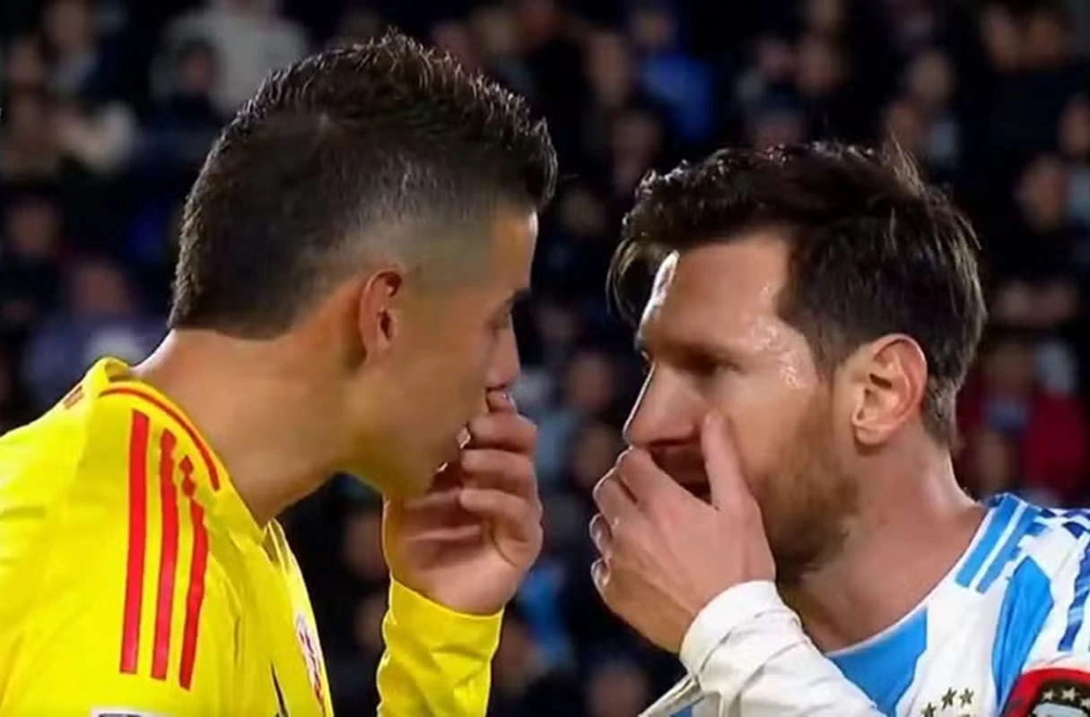 Messi e James brigam em Argentina x Colômbia: “Fala demais”. Vídeo