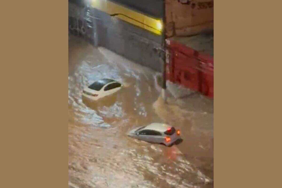 Chuva causa morte em carro arrastado por enchente na zona norte de SP