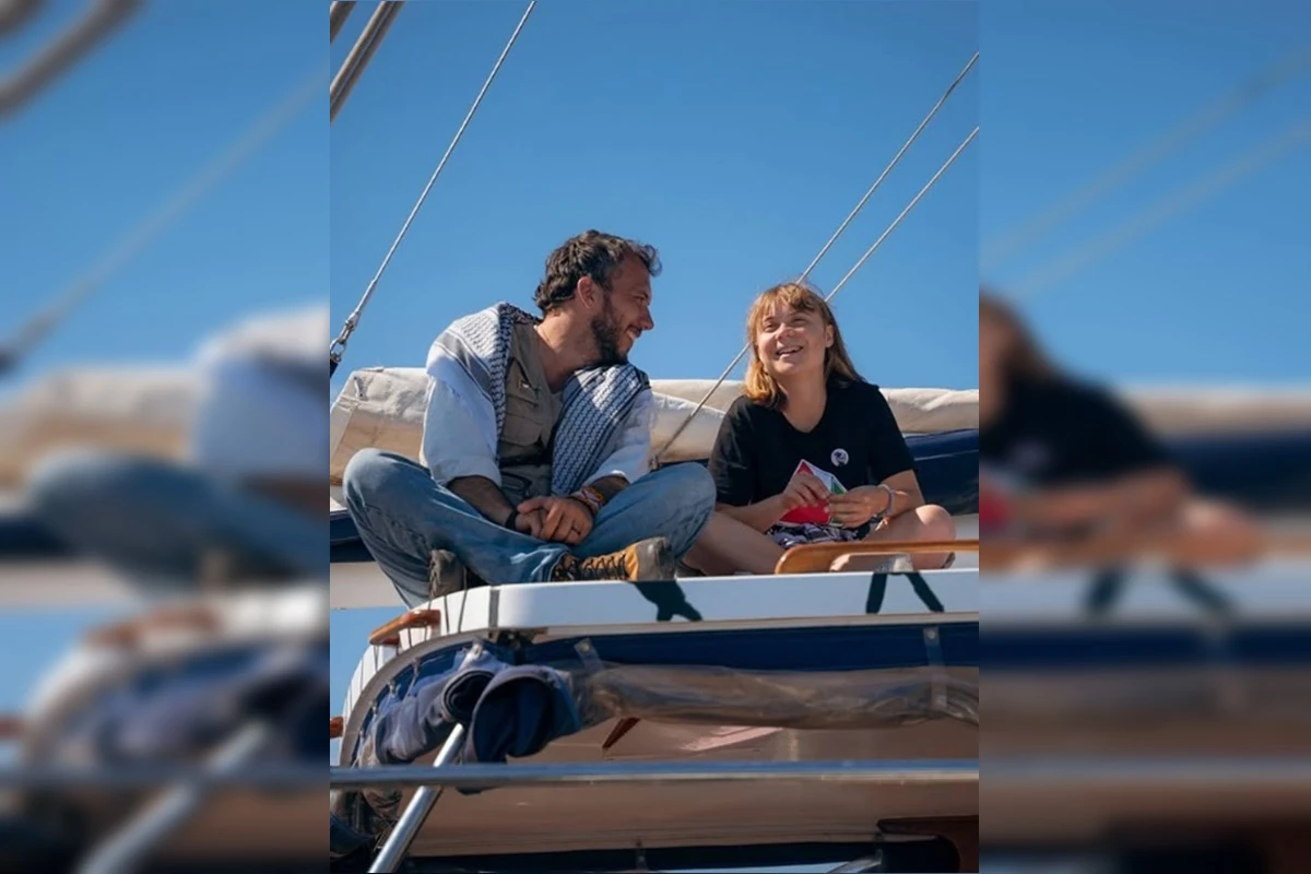 Greta Thunberg viaja de navio até Gaza ao lado de ativista brasileiro