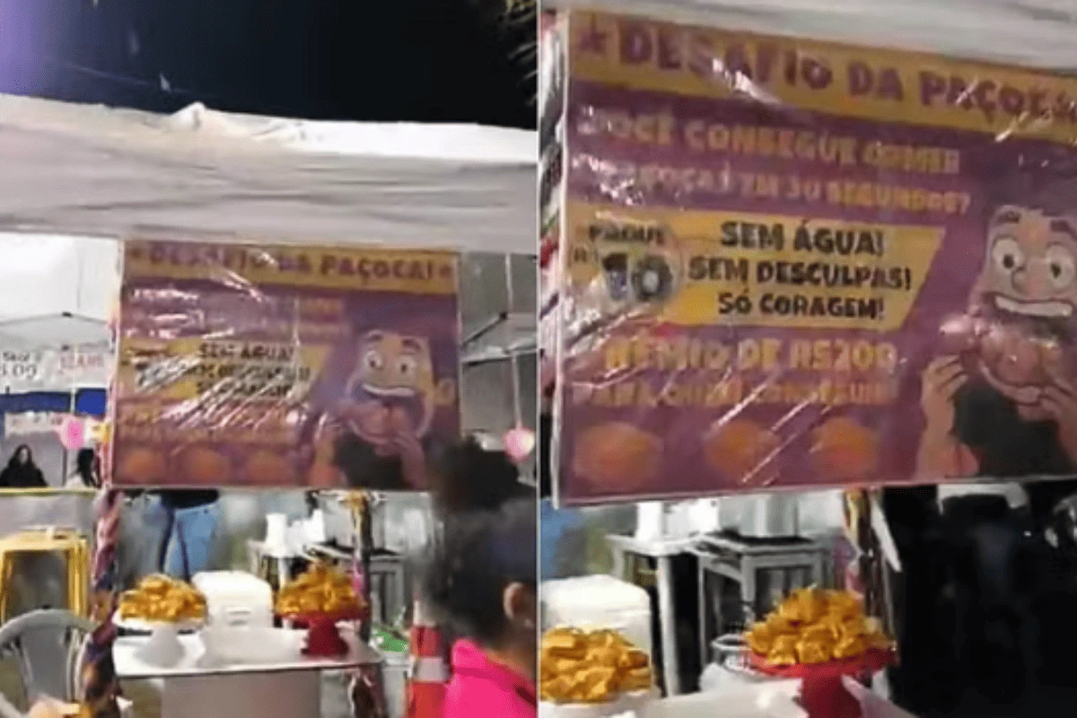 “Desafio da Paçoca”: mulher é internada após engasgar em quermesse
