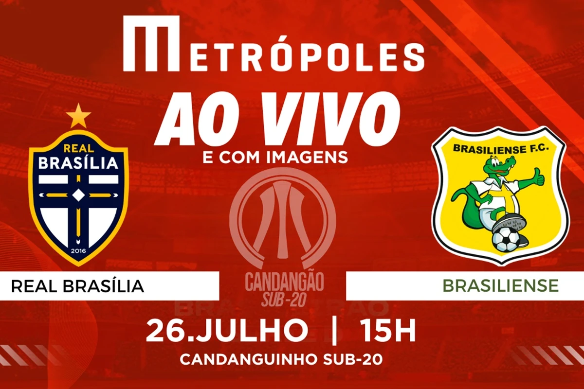 Candangão Sub-20: assista Real Brasília e Brasiliense ao vivo e com imagens