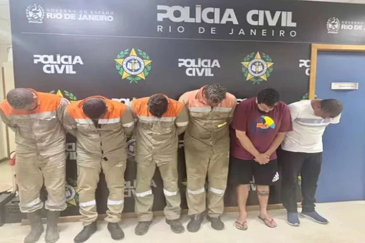 Criminosos com uniformes falsos da Light são presos ao roubar cabos