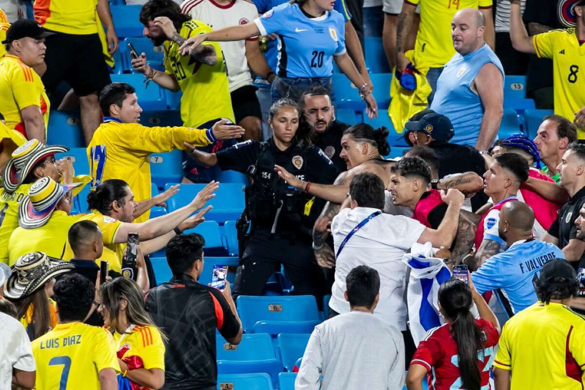 Conmebol suspende jogadores uruguaios por confusão com torcida