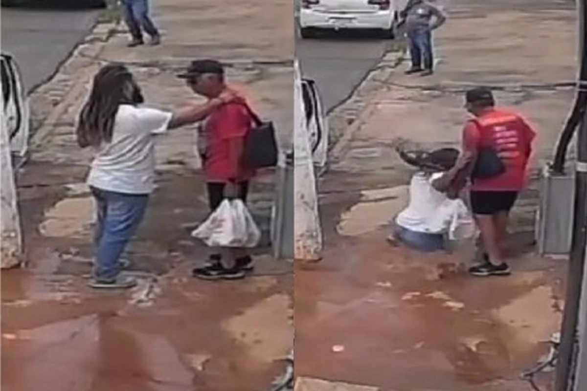 Repórter quase é “engolido” por bueiro durante reportagem. Veja vídeo