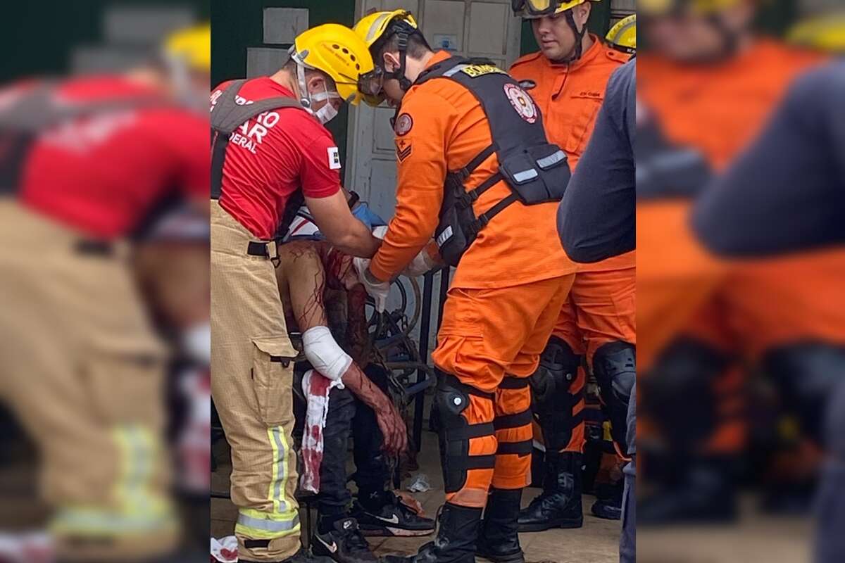 Homem tenta matar irmã e esfaqueia vizinho que defendeu a vítima