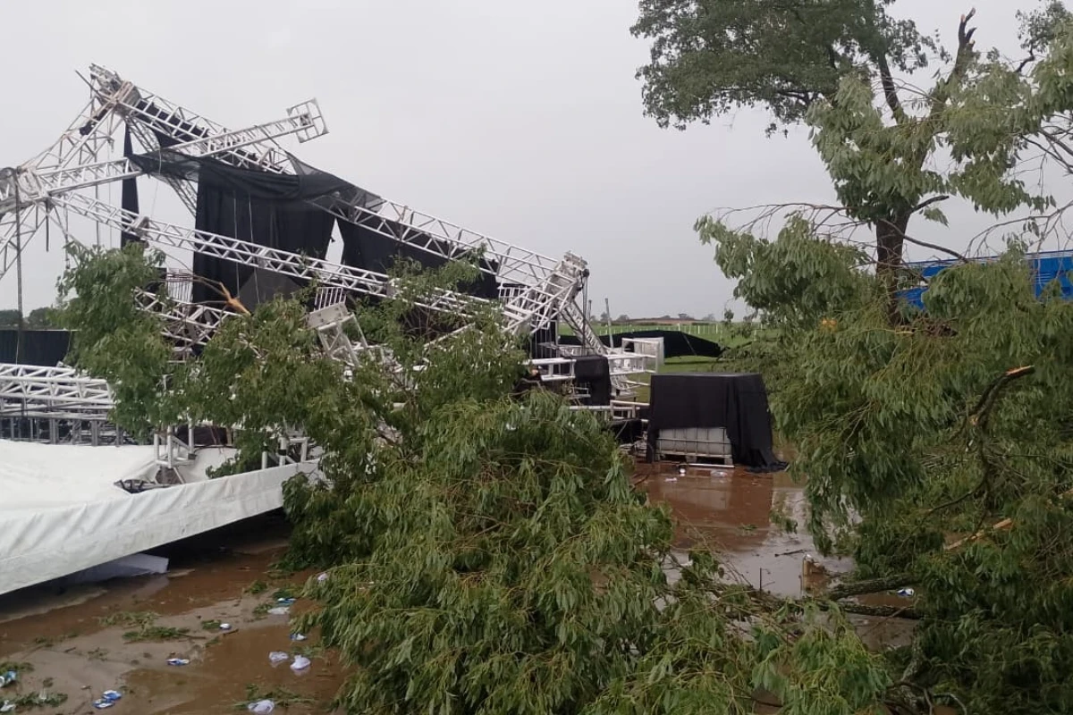 SP: homem morre e 40 são hospitalizados após rajadas de vento em festa.