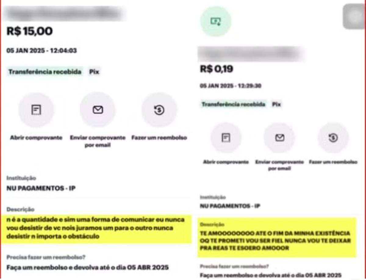 Homem descumpre medida protetiva ao enviar mensagem para a ex via Pix