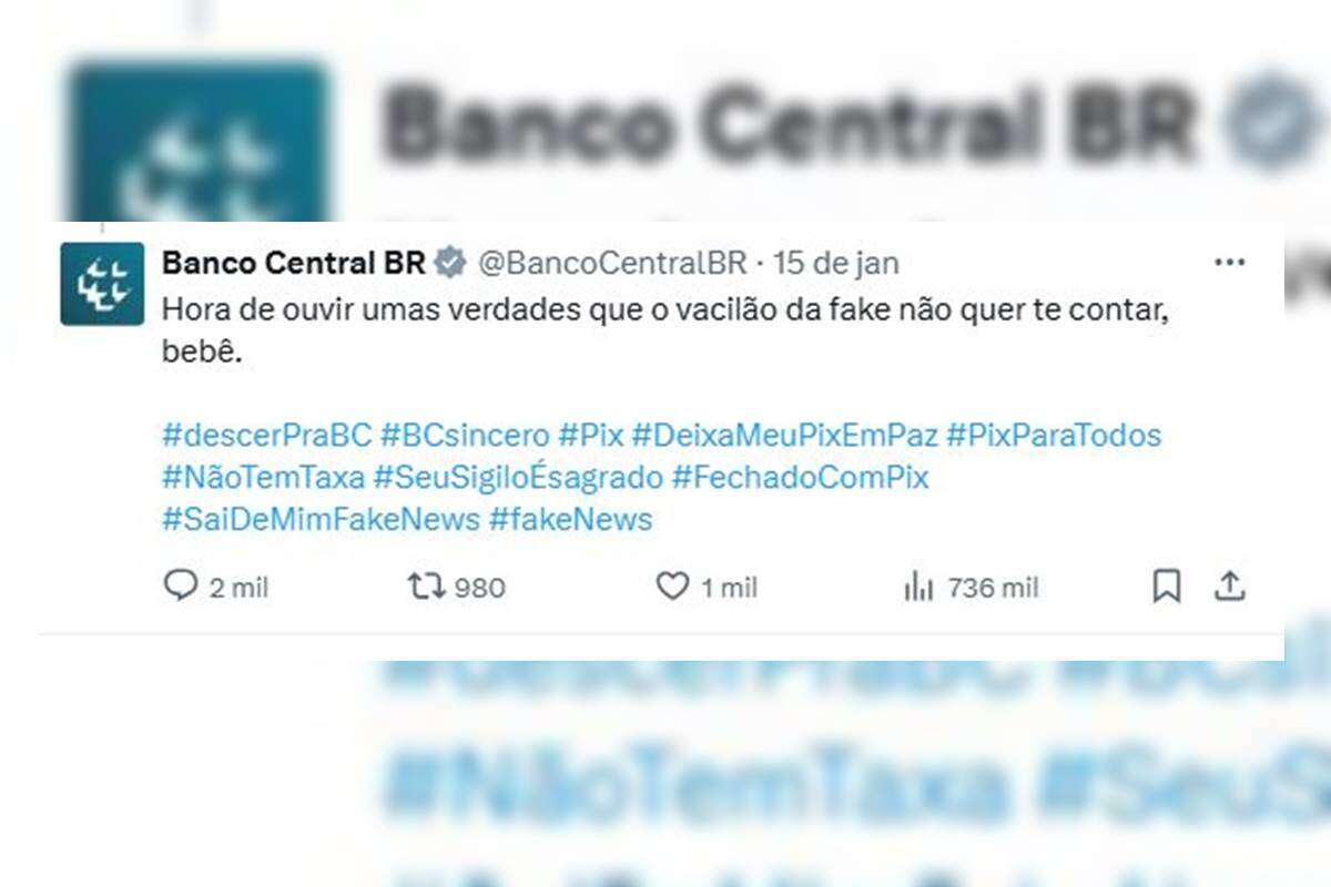 No X, Banco Central faz indireta a Nikolas Ferreira: “Vacilão da fake”