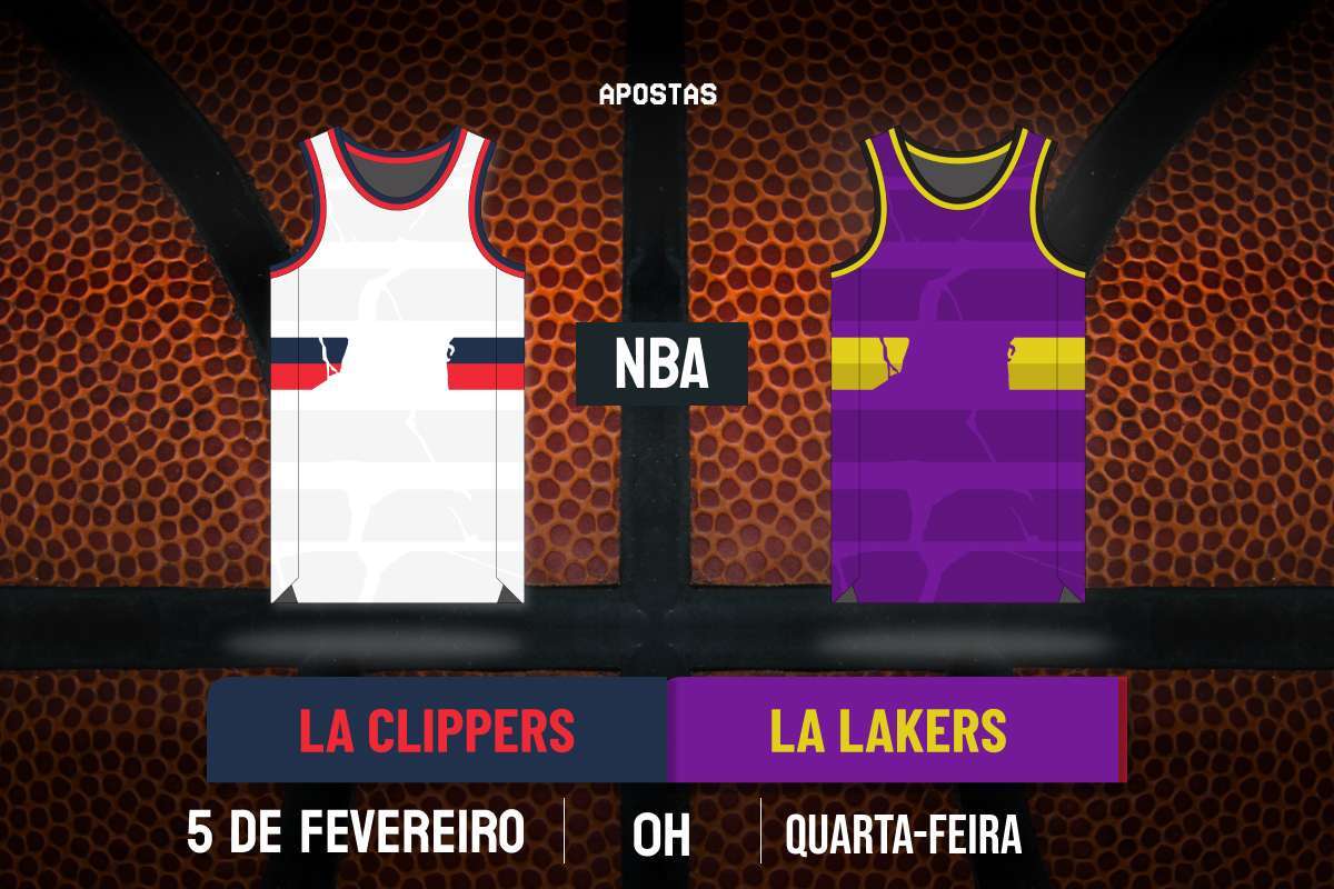 Palpite Los Angeles Clippers x Los Angeles Lakers – NBA – 05/02/2025