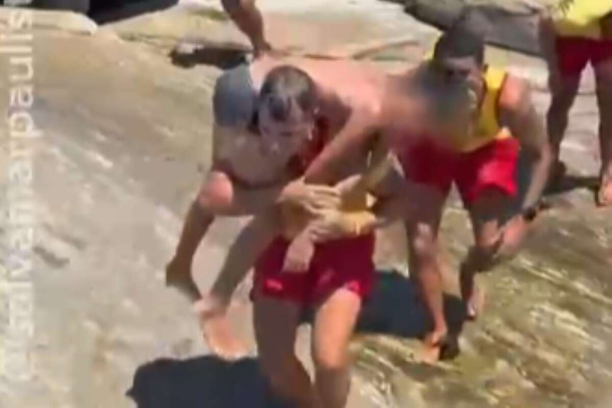 Vídeo mostra resgate dramático de adolescente durante afogamento em SP