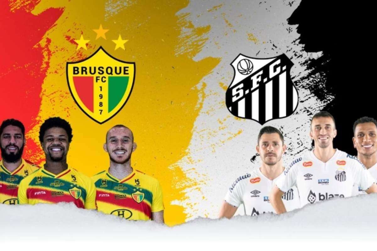 É hoje! Brusque e Santos se enfrentam na Arena Joinville