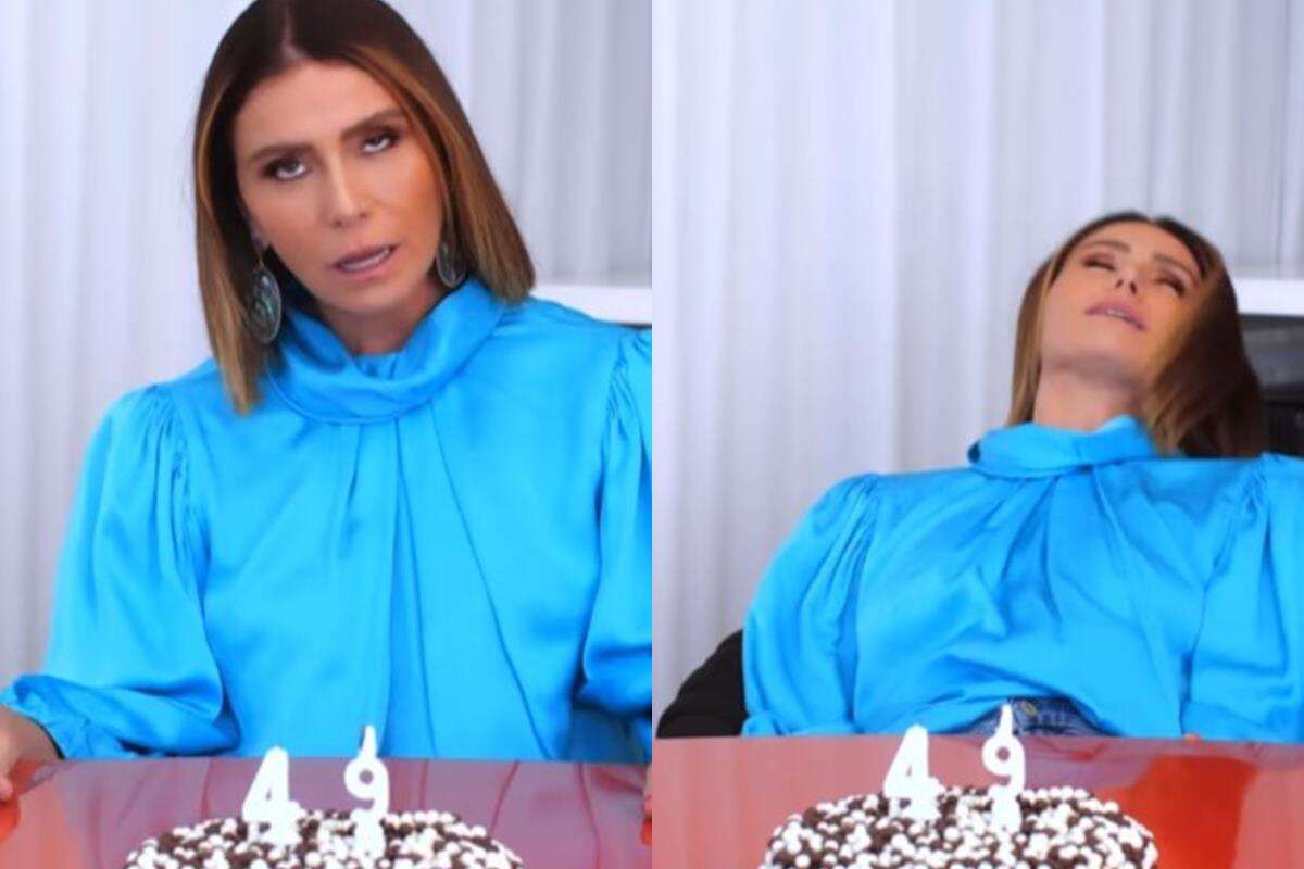 Vídeo: Giovanna Antonelli “desmaia” ao celebrar 49 anos