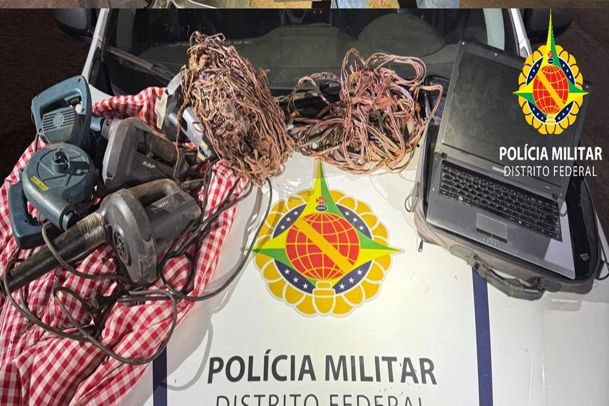 “Nunca nem vi”, diz foragido ao ser preso com 10 kg de fios de cobre