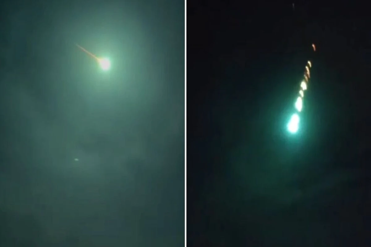 Objeto misterioso de cor esmeralda cruza céu de cidades do SC. Veja