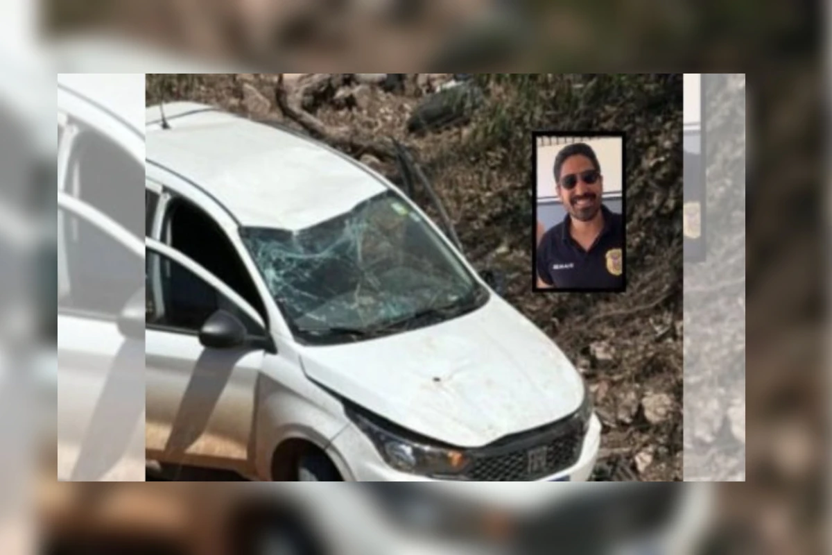 MT: delegado de polícia é internado após capotar viatura em rodovia