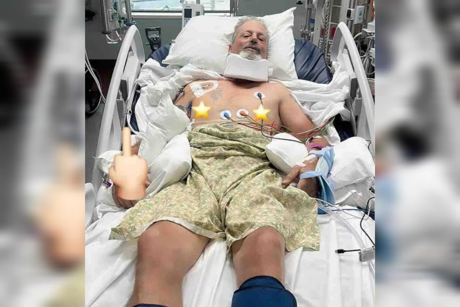 Homem quebra pescoço ao cair de cais em 50 cm de água: “Recuperando”