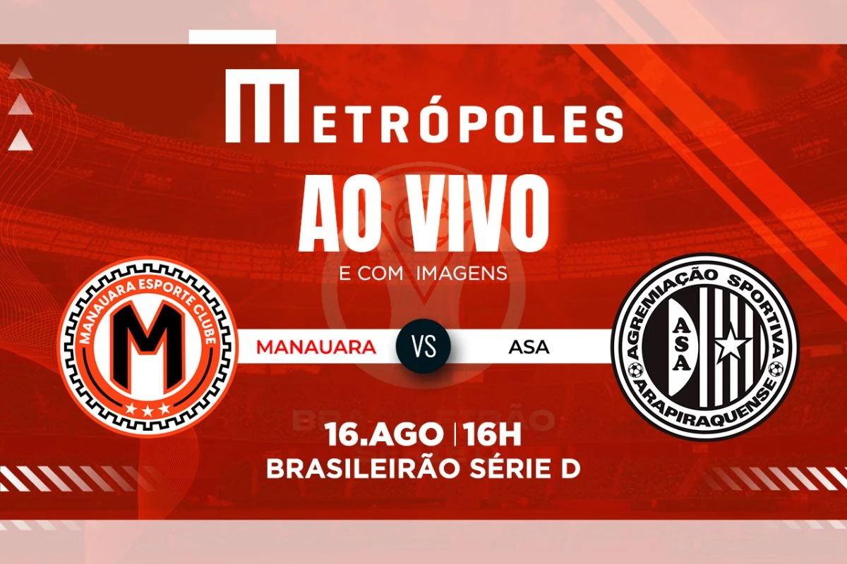 Série D: assista ao vivo e com imagens Manauara-AM x Asa-AL