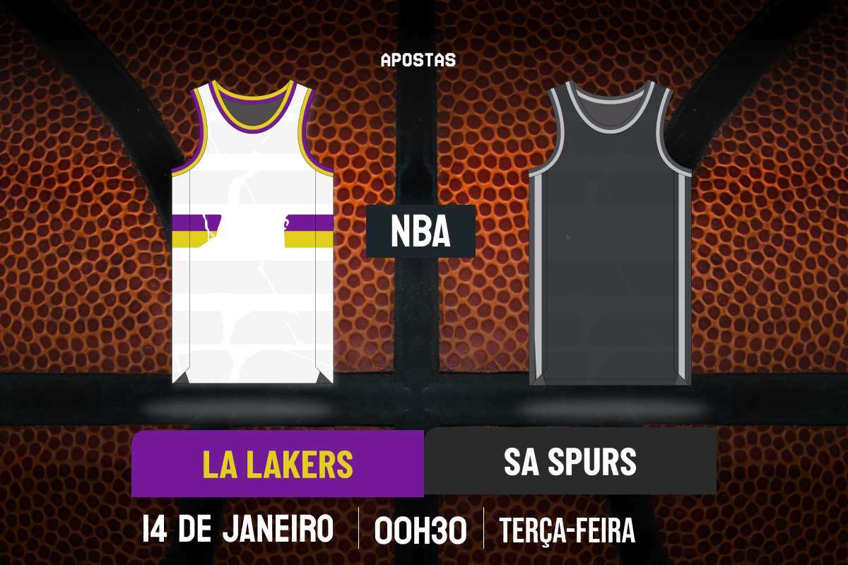 Palpite Los Angeles Lakers x San Antonio Spurs – NBA – 14/01/2025