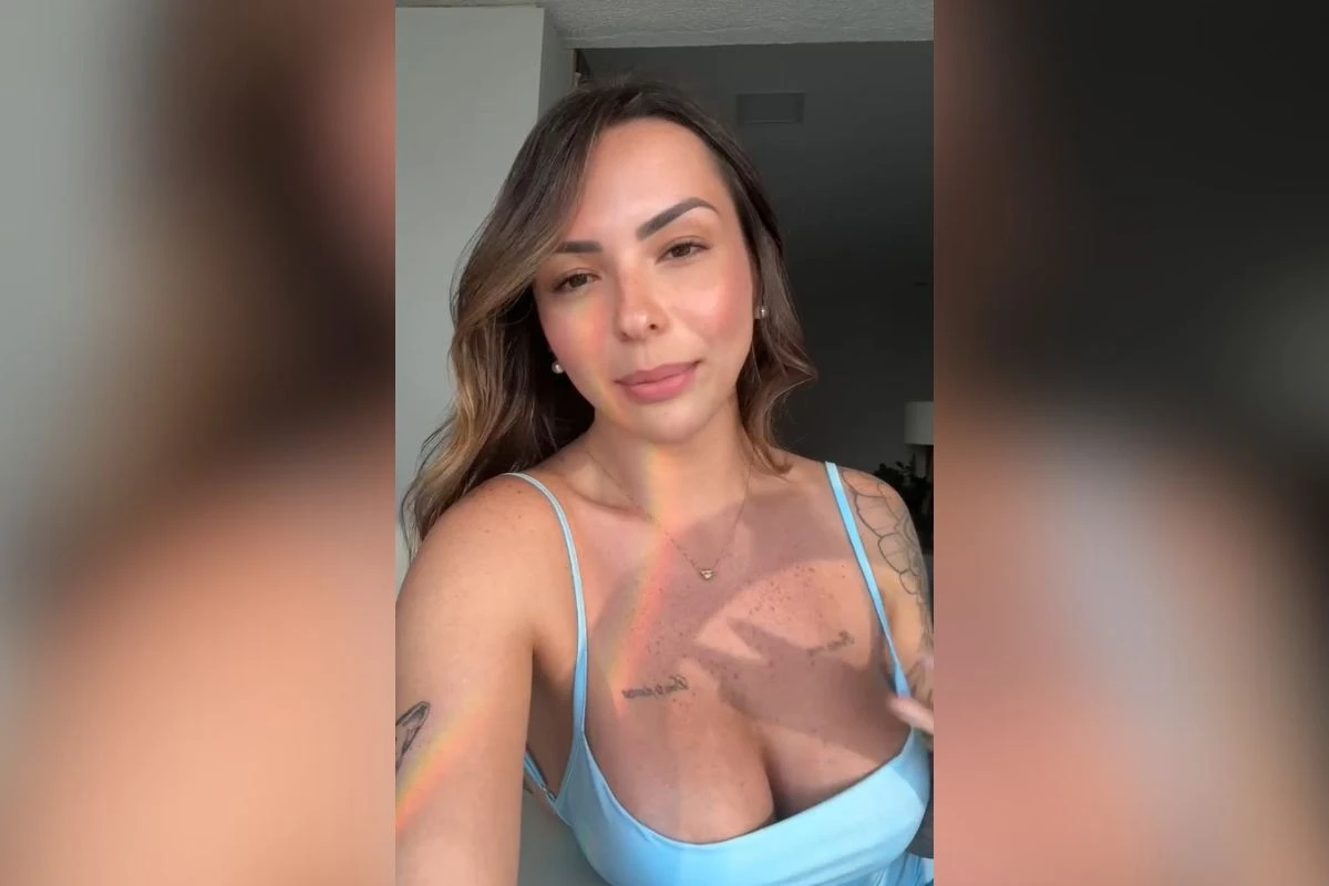 Karol Rosalin explica o que aconteceu após sentar de biquíni na neve