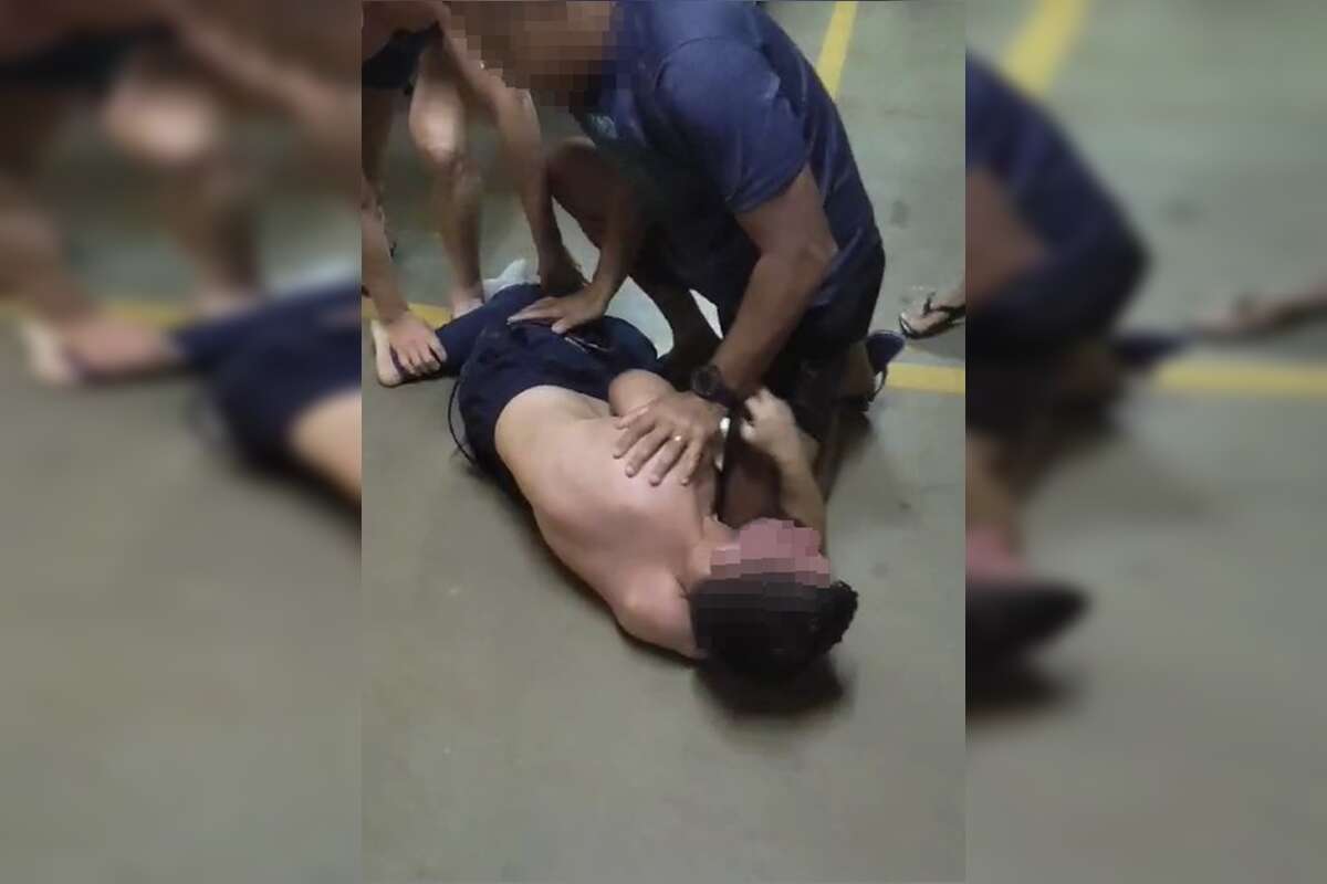 Treta em condomínio: homem invade apartamento e ameaça casal. Vídeo