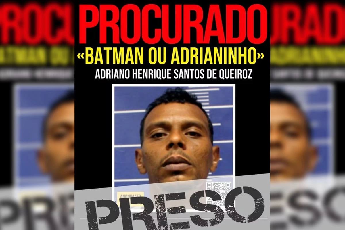 ‘Batman’ do Comando Vermelho é preso após confronto com a PM